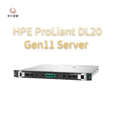 HPE ProLiant DL20 Gen11 Serwer rackowy, system pamięci masowej, 1U Sprzedaż serwerów rackowych
