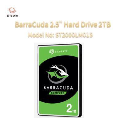 Seagate BarraCuda 2,5" dysk twardy 2TB Numer modelu: ST2000LM015