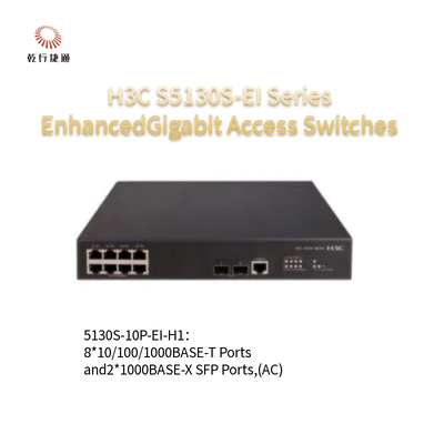 H3C S5130S-EI Serii S5130S-10P-EI-H1 Zwiększone przełączniki dostępu gigabitów