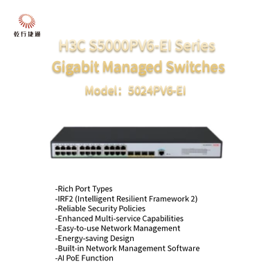 H3C S5000PV6-EI Serii S5024PV6-EI Gigabit Managed Switches