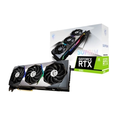 Karta graficzna do gier MSI GeForce RTX 3080 SUPRIM X 12G bez LHR 384 Bit