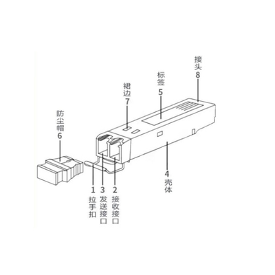 Huawei SFP-GE-LX-SM1310 Moduł nadajnika optycznego ESFP GE Single Mode 1310nm 10km LC
