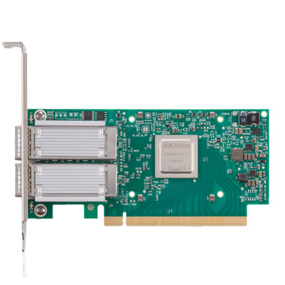 Podłączenie karty adaptera X-4 Lx EN Ethernet MCX4121A-ACAT GPU 2×25GbE SFP28 PCIe 3.0×8