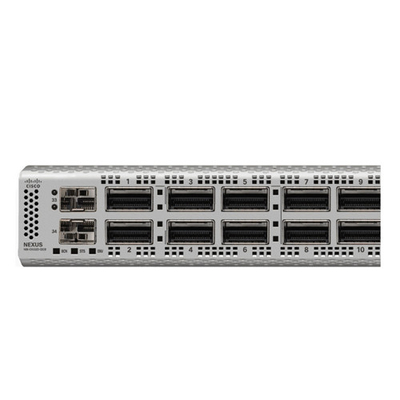 N9K-C9332D-GX2B cisco 10 gigabitowy przełącznik ethernet z 32p 400/100-Gbps portami QSFP-DD i 2p 1/10 portami SFP+
