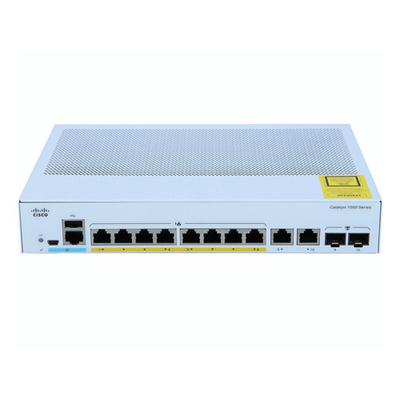Przełącznik zarządzania siecią Cisco C1000-8P-E-2G-L 8-port gigabit 2x 1G SFP i RJ-45 combo uplinks POE 67W