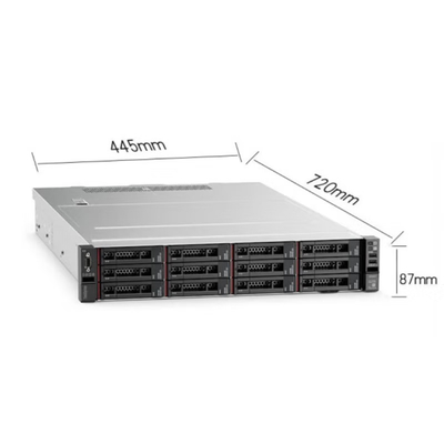 Serwer stelażowy Lenovo HR650X 2U, złoty, 5218*2/128G/480G+4*1,2T/R730-8i