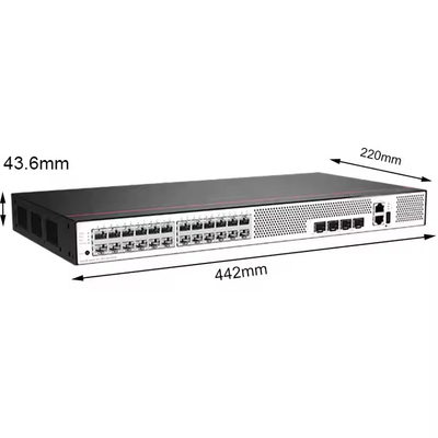 S5735S-L24T4X-A1 (24 porty Ethernet 10/100/1000BASE-T, 4 10 Gigabit SFP+, zasilacz prądu przemiennego)