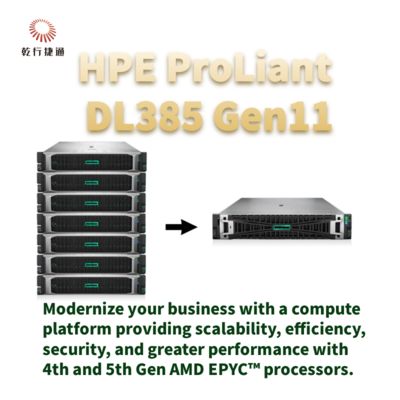 HPE ProLiant DL385 Gen11 Bezpieczny i potężny serwer do przechowywania na półce dla transformacji cyfrowej