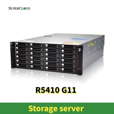 Serwer pamięci masowej w szafie rack o wysokim wsparciu z dwoma portami Ethernet RJ-45 10/100/1000 Mb i 24 zatokami na dyski 2,5”