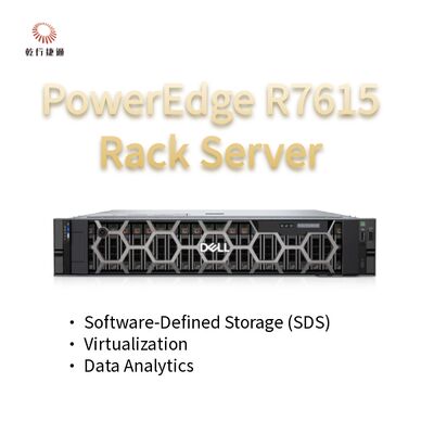 Dell PowerEdge R7615 2U Serwer z 128 rdzeniami Serwer rack, serwer pamięci masowej, serwer dwukierunkowy