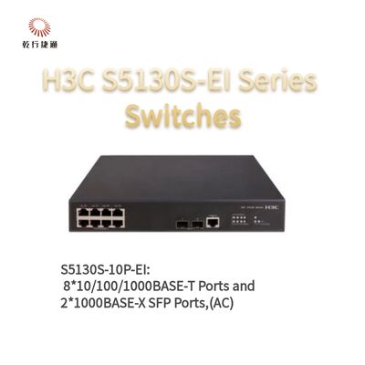 Przełączniki dostępu Gigabit Enhanced serii H3C S5130S-10P-EI, przełącznik danych sieciowych, dostawcy zarządzanych przełączników sieciowych