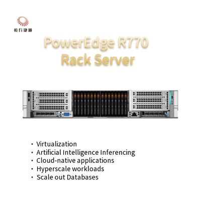 PowerEdge R770 2U serwer rackowy z dwoma gniazdami Intel Xeon 6 procesory