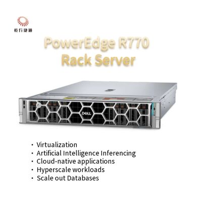 PowerEdge R770 2U serwer rackowy z dwoma gniazdami Intel Xeon 6 procesory