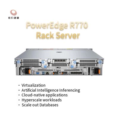 PowerEdge R770 2U serwer rackowy z dwoma gniazdami Intel Xeon 6 procesory