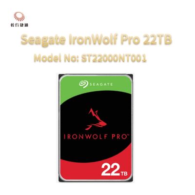 Seagate IronWolf Pro 22TB Model nr: ST22000NT001