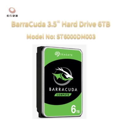 Dysk twardy Seagate BarraCuda 3.5" 6TB Model nr: ST6000DM003