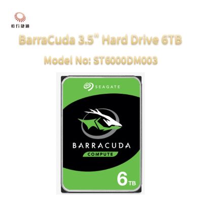 Dysk twardy Seagate BarraCuda 3.5" 6TB Model nr: ST6000DM003