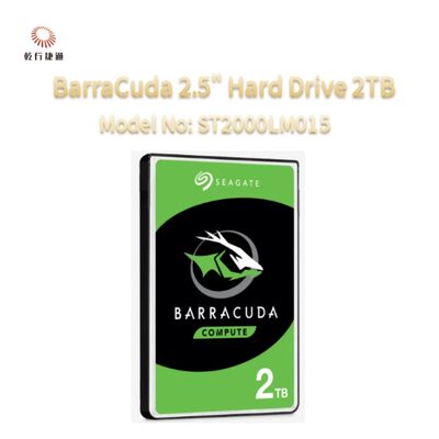 Seagate BarraCuda 2,5" dysk twardy 2TB Numer modelu: ST2000LM015