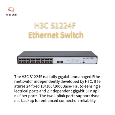 H3C S1224F W pełni gigabitowy niezarządzany przełącznik Ethernet 24 stałe porty Ethernet z automatyczną negocjacją