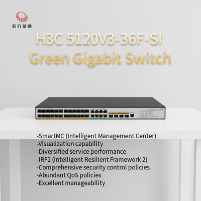 H3C S5120V3-SI Zielony inteligentny przełącznik Gigabit Ethernet 5120V3-36F-SI