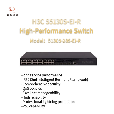 H3C S5130S-EI-R 5130S-28S-EI-R Następna generacja wysokiej wydajności przełącznika Gigabit Ethernet