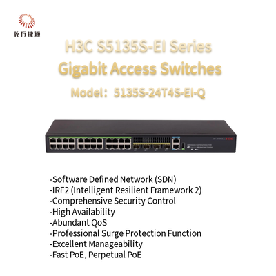 Udoskonalone gigabitowe przełączniki dostępowe serii H3C S5135S-EI S5135S-24T4S-EI-Q