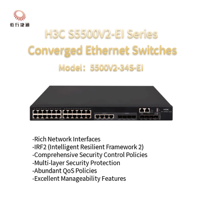 H3C S5500V2-EI Seria S5500V2-34S-EI Wysokiej wydajności konwergencyjne przełączniki Ethernet
