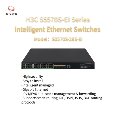 H3C S5570S-EI Serii S5570S-28S-EI Wysokiej Wydajności Inteligentne Przełączniki Ethernet