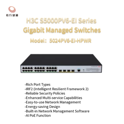H3C S5000PV6-EI Serii S5024PV6-EI-HPWR Gigabit Managed Switches