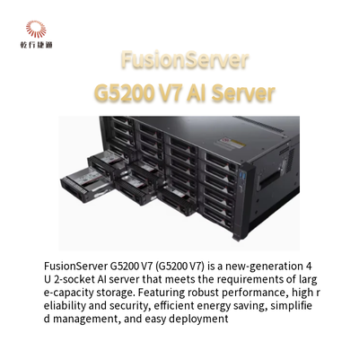 FusionServer G5200 V7 4U AI server1 lub 2 x 4th/5th Gen Intel Xeon skalowalne procesory