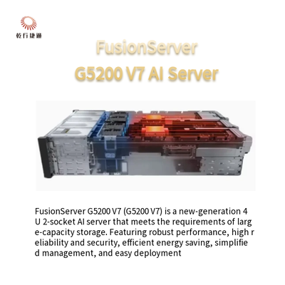 FusionServer G5200 V7 4U AI server1 lub 2 x 4th/5th Gen Intel Xeon skalowalne procesory