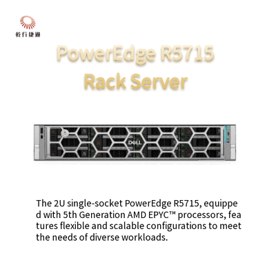 PowerEdge R5715 2U Single-Socket Server zasilany procesorami AMD EPYC 5. generacji