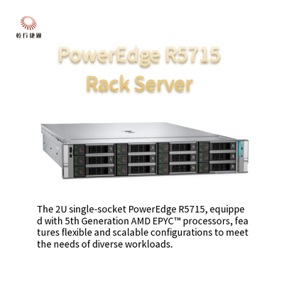 PowerEdge R5715 2U Single-Socket Server zasilany procesorami AMD EPYC 5. generacji