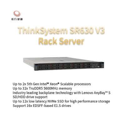 Serwer stelażowy ThinkSystem SR630 V3 2U z procesorem Xeon w magazynie, procesory Intel Xeon Scalable