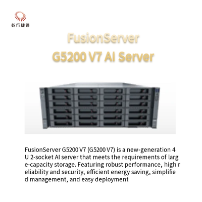 FusionServer G5200 V7 4U AI server1 lub 2 x 4th/5th Gen Intel Xeon skalowalne procesory
