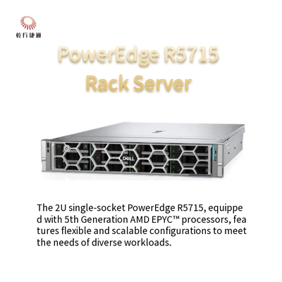 PowerEdge R5715 2U Serwer do przechowywania w rackie Single-Socket Platform 5th Generation AMD EPYC Processor